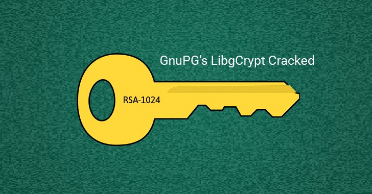 TheHackersNews's tweet photo. Researchers Crack 1024-bit RSA #Encryption Implemented in Libgcrypt (GnuPG Crypto Library) https://t.co/dbHzWrldki #security https://t.co/tyNmZ1ZgUh