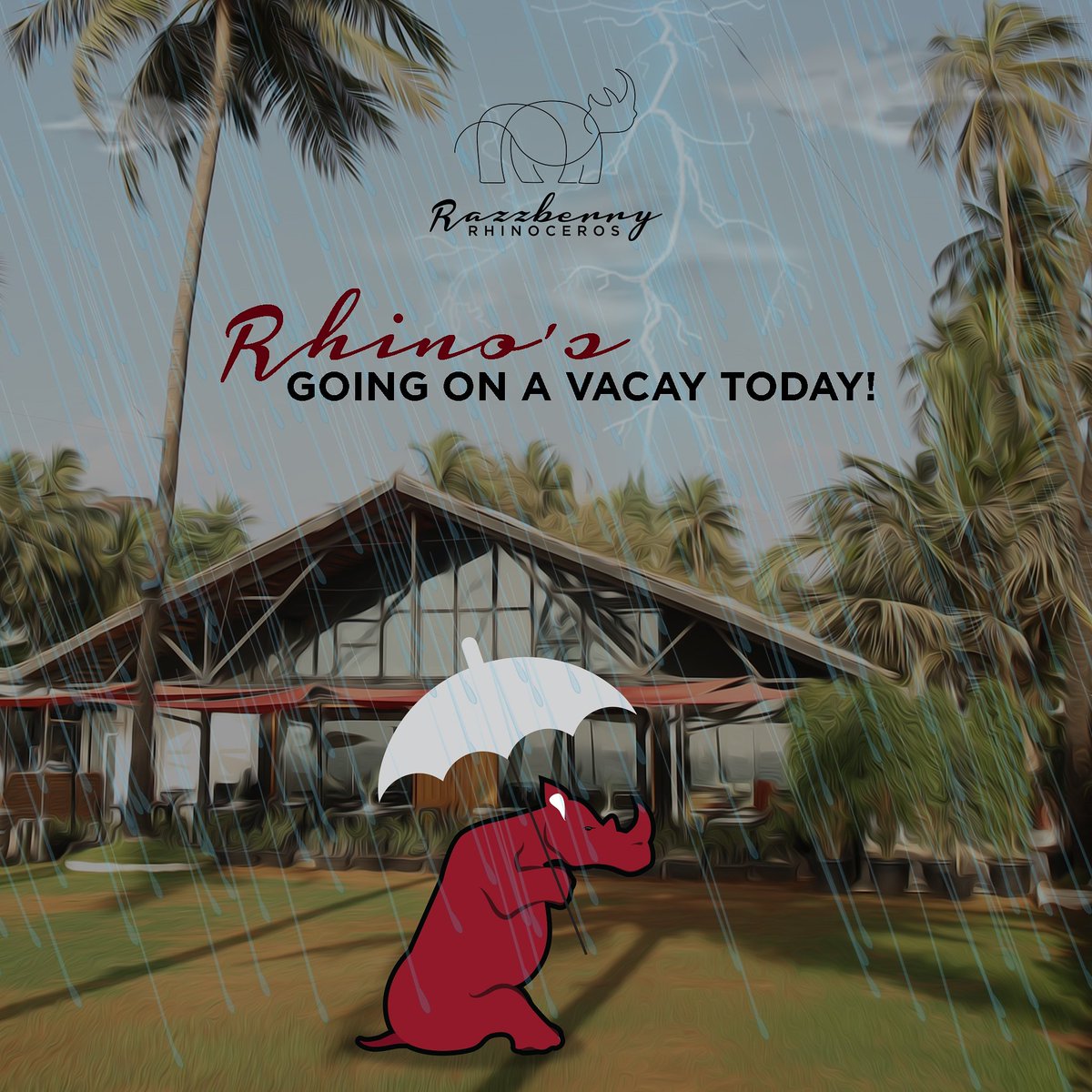 It could be raining outside but, we're staying dry!
We will stay shut today on account of the Dry Day.
See us tomorrow, will you?