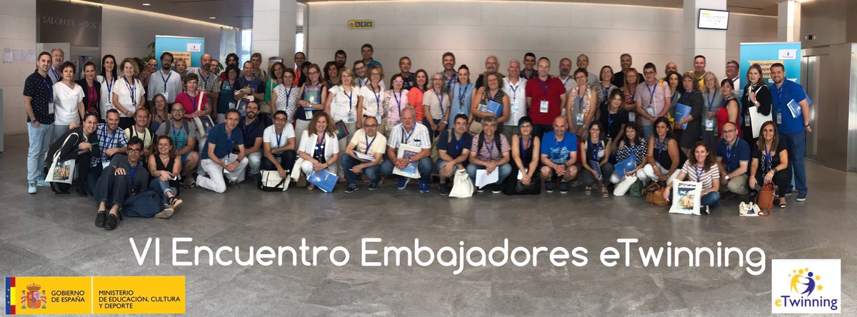 eTwinning_es's tweet photo. ¡Energía a tope entre los embajadores eTwinning! #eTembajada6 #eTwinning https://t.co/H7ndsCT9Fb