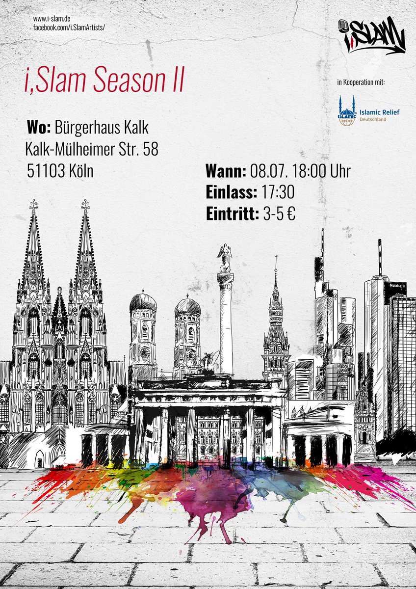Hey #Köln!
Wir sind am Samstag bei euch. Sagt mal nur coolen Leuten, dass sie kommen sollen, ok?

#koeln #islamily