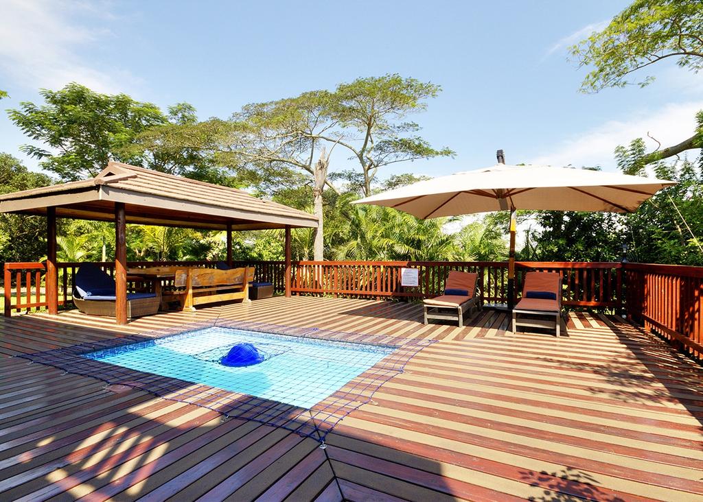 Our log cabins each has its own splash pool.#holidayhome #beautifuldestinations #luxury #privacy #vacation #warmwinters #wowSouthAfrica