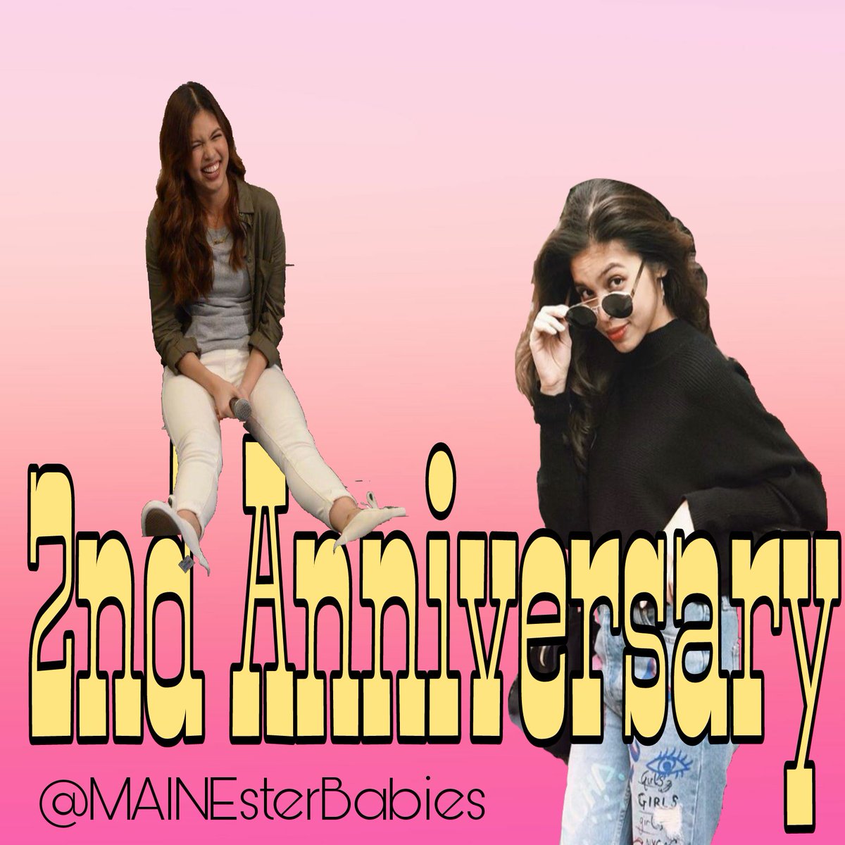 MAINEsterBabies's tweet photo. Happy Anniversary @mainedcm @SmashDiv  😘🎉
Thanks for everything  ☺😘 We love you ! 😘😘 
#Maine2ndAnniversary https://t.co/KYEvr7mOix