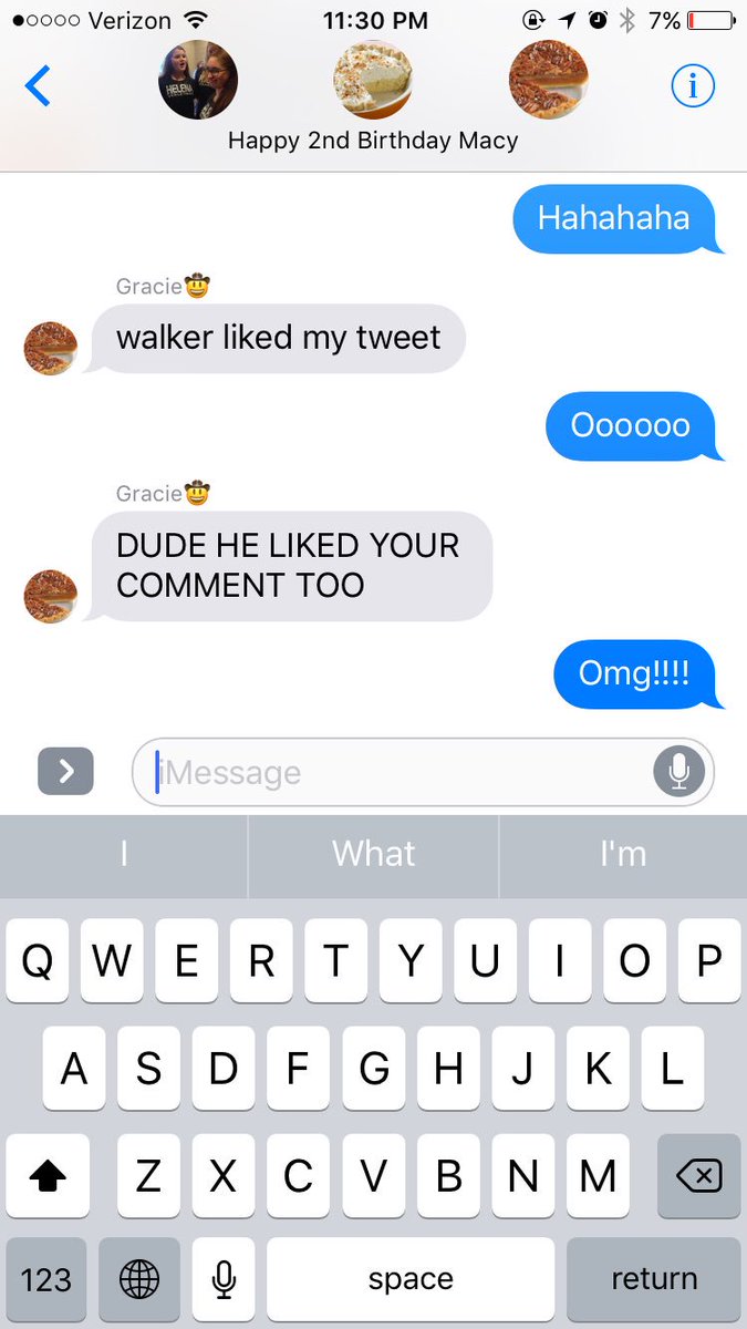 lowery_macy's tweet photo. Only we would freak out about @walkerhayes liking our tweets😂 https://t.co/S11kKPrR84