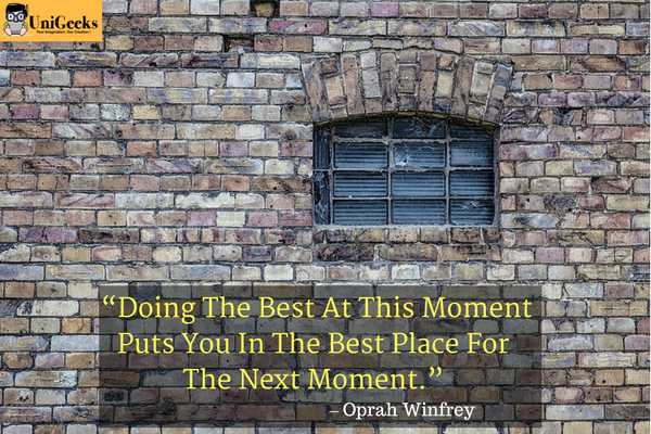 UniGeeksTeam's tweet photo. “Doing The Best At This Moment Puts You In The Best Place For The Next Moment.”
Oprah Winfrey

#quote #unigeeks #quotesoftheday https://t.co/2jrhJyZWPx