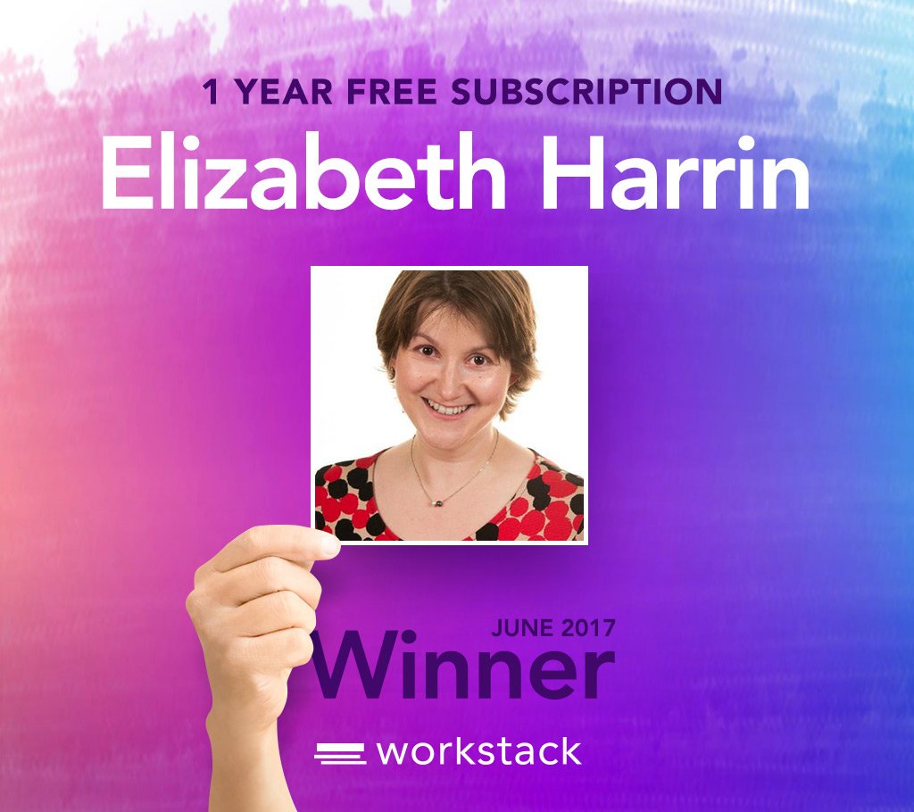 Workstack's tweet image. Hi, Elizabeth @pm4girls you're our June 2017 winner of a 1 year free subscription to @Workstack - DM us for your discount code.