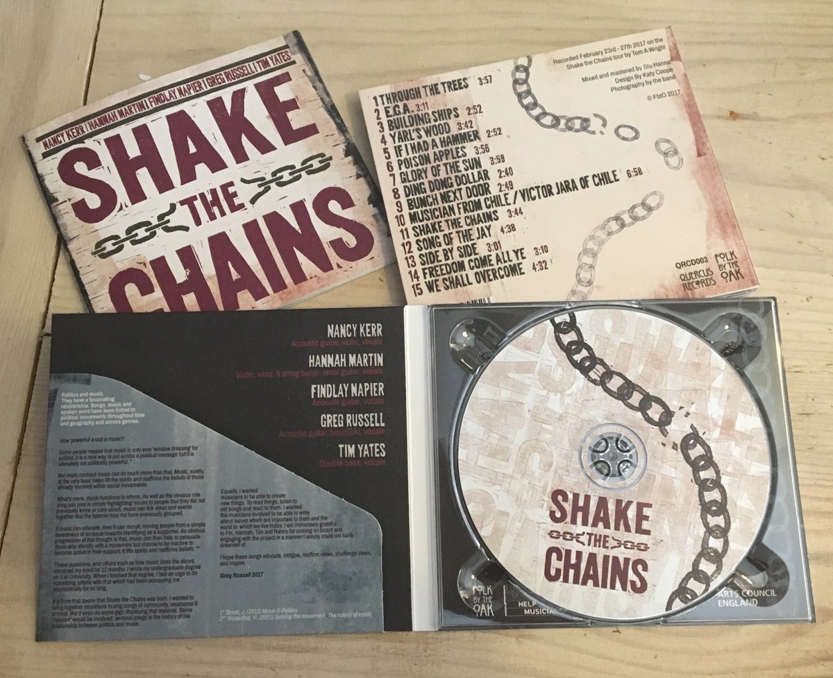 Look what's arrived! Pre-orders going out next week - go to shakethechains.com to pre-order, sign up for tour news and free music!
