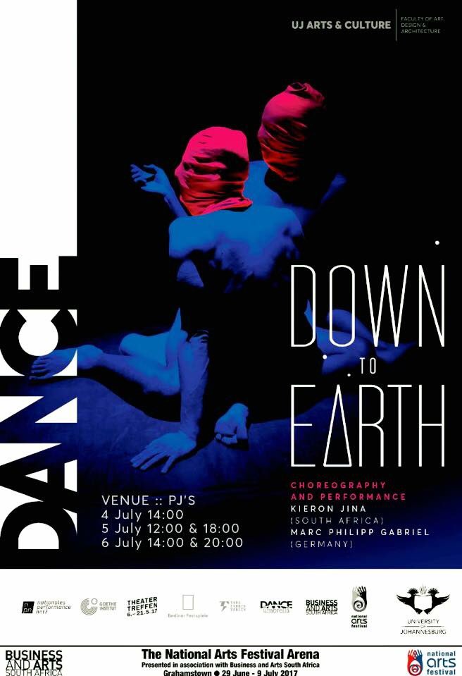 UJArts_Culture's tweet photo. Yet another opening for @UJArtsCentre Today 14:00 at PJ's m. Down to Earth @KieronJina this is a movement must see @artsfestival #NAF17 https://t.co/Au0yhTYLou