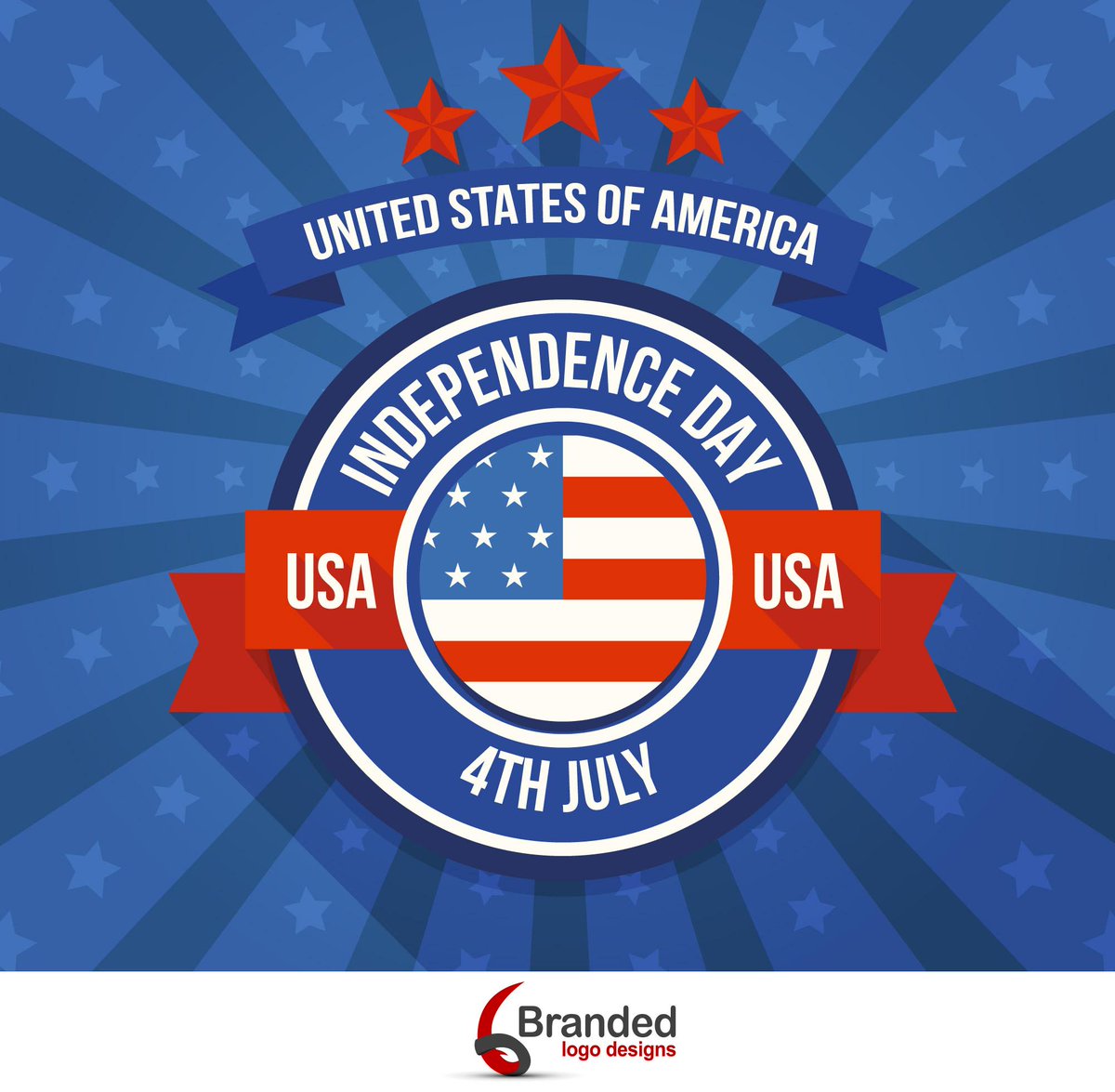 BrandedLogoDsgn's tweet photo. To all the Americans out there #BrandedLogoDesigns wish you a very happy independence day! https://t.co/73w2suoRgK