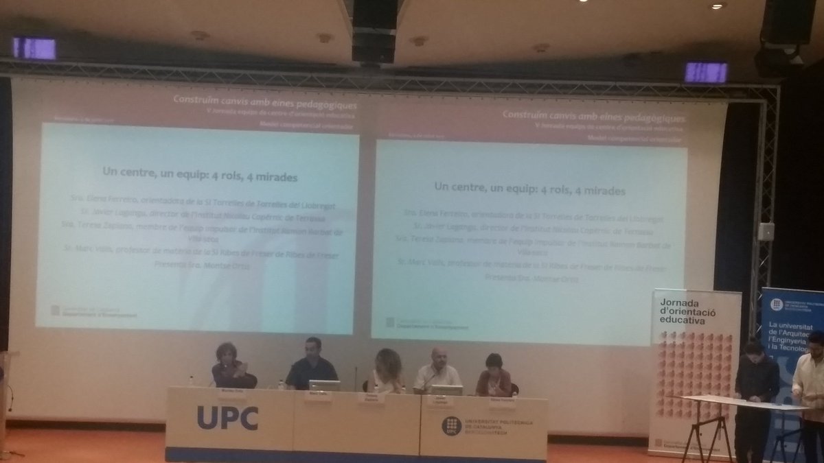 orientacioense's tweet photo. #CCEPORIENTACIO17  Un centre, un equip: 4 rols, 4 mirades https://t.co/rnBFNYf4P0