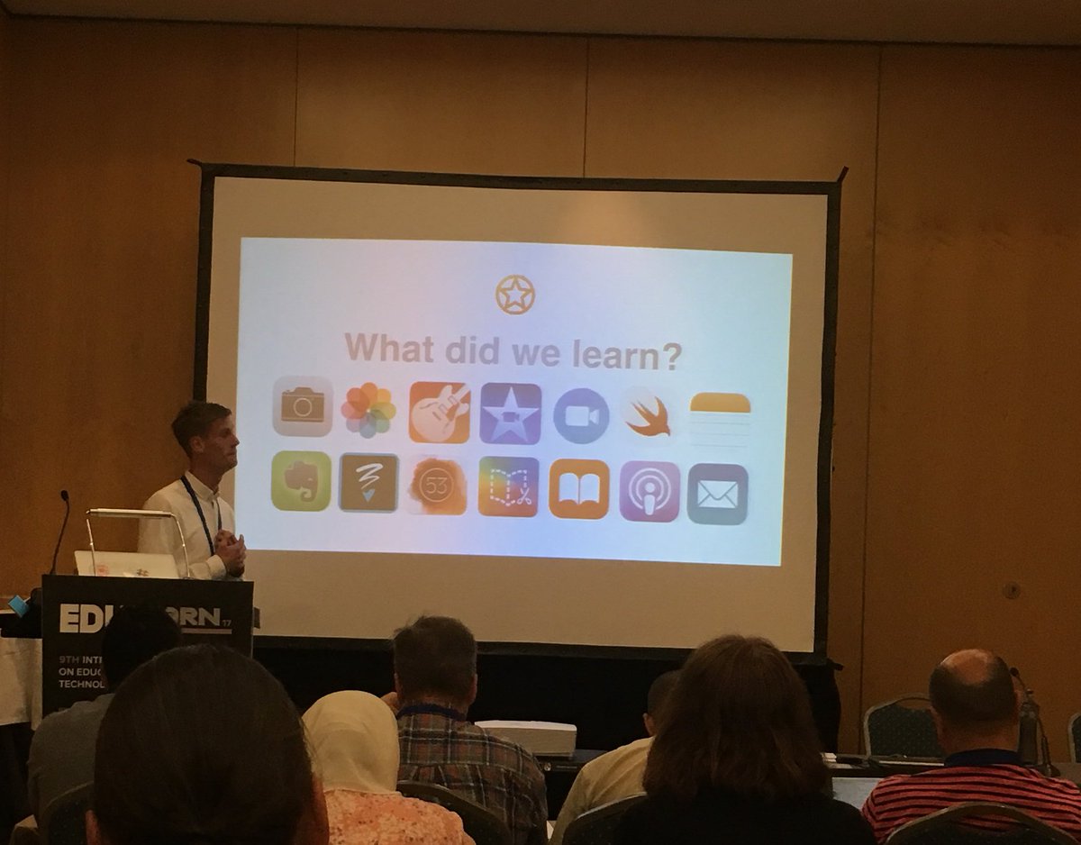 ellenelemans's tweet photo. Was a great workshop again! #Edulearn17 @IngviOmarsson iPad apps en tips really usefull. #lotsoffans https://t.co/VfZL6XGmJx