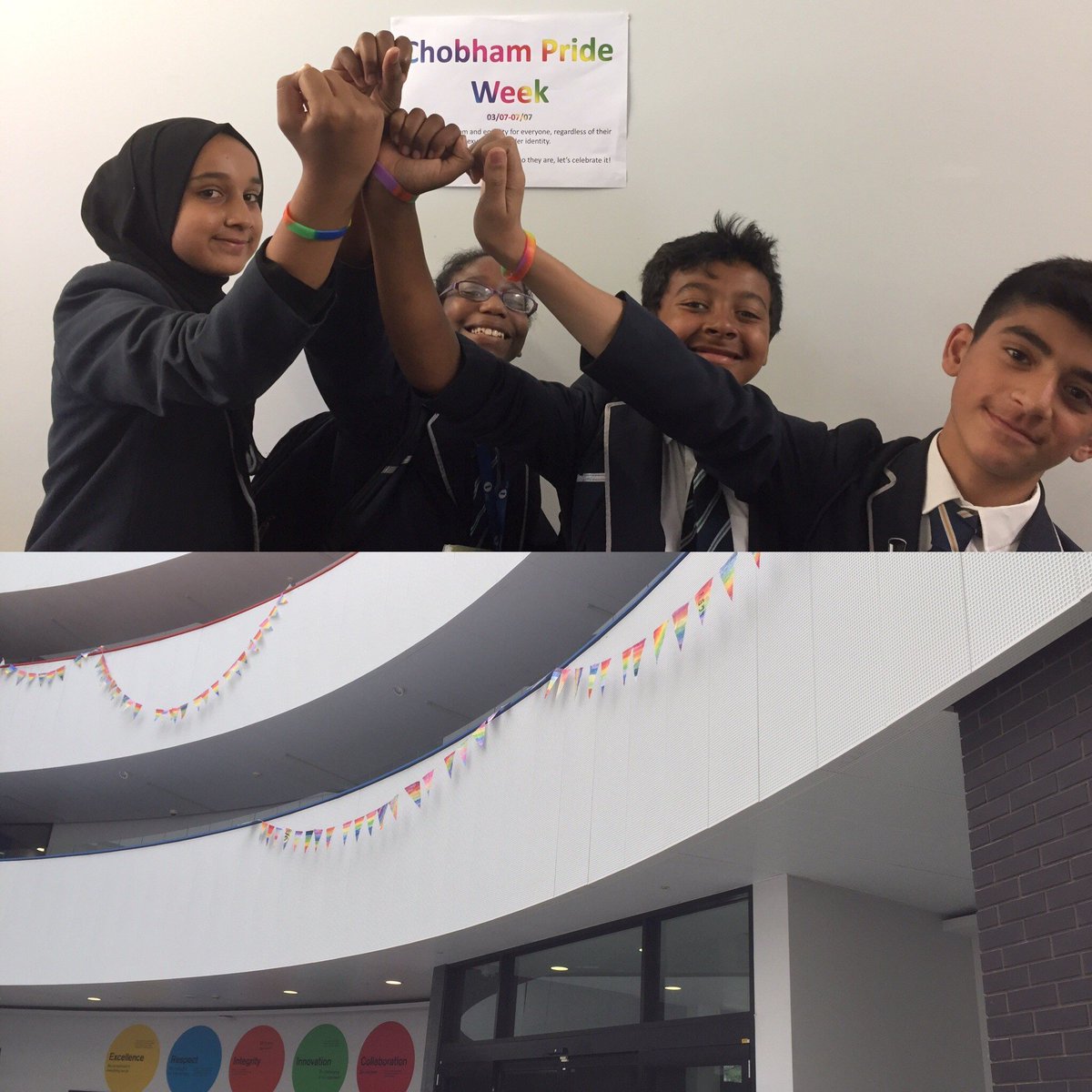 chobhamacademy's tweet photo. Chobham Academy’s Pride Week is well and truly
underway! #SDW17 #LoveHappensHere https://t.co/QdLppcj6tS