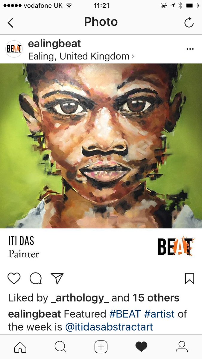 Delighted to be featured artist of the week <a href="/EalingBeat/">EalingBeat</a> #London #art #Abstract #oilpainting