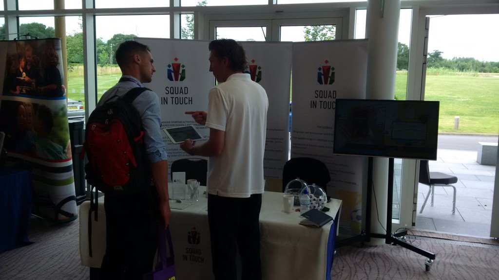 squadintouch's tweet photo. Having an amazing day so far at the @afPE_PE show. Come over and say hello #Sports #FixtureManagement https://t.co/OtFmtSe6ea