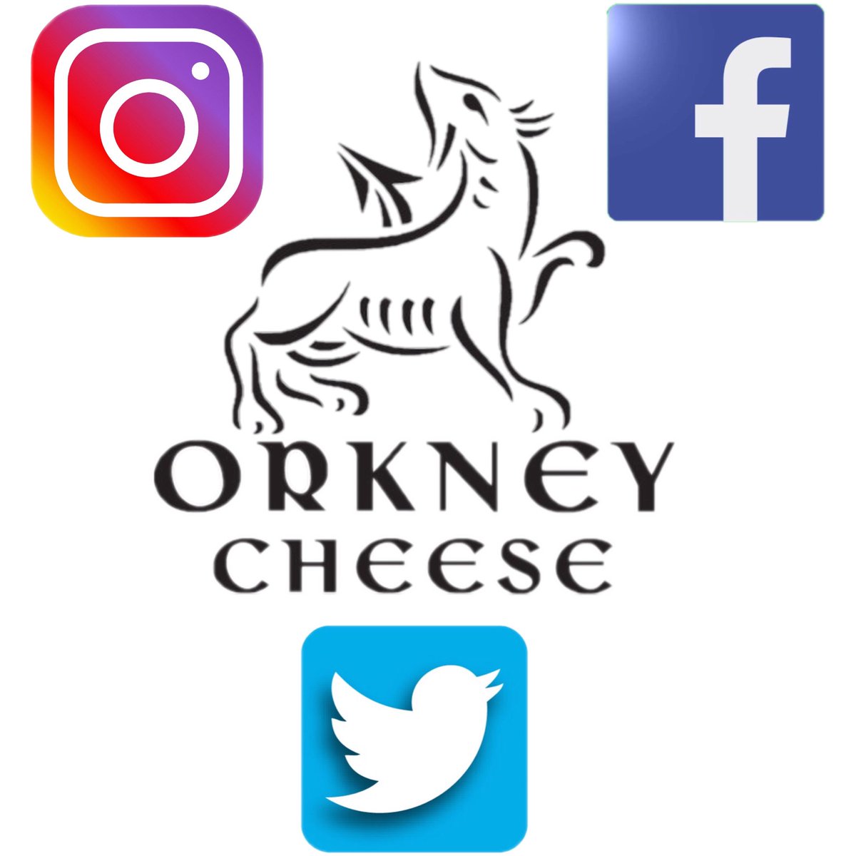 You can follow us on Instagram instagram.com/orkney_cheese Twitter x.com/orkneycheese Facebook m.facebook.com/orkneycheese/