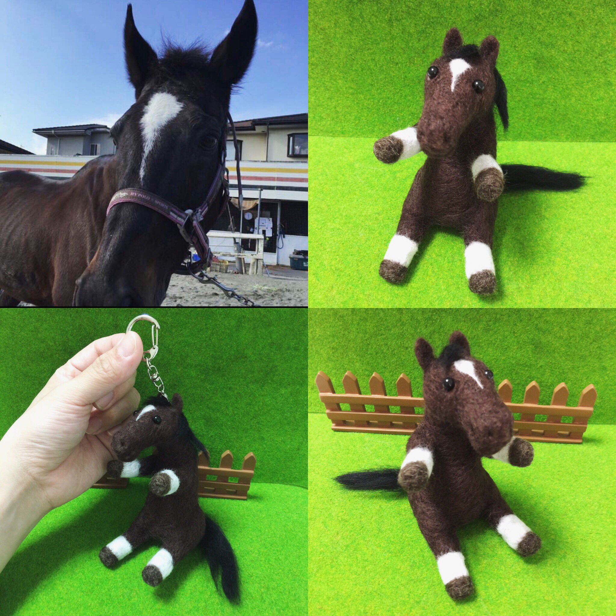 オーダー受付専用　羊毛フェルト オーダー専用page 羊毛フェルトの競走馬 馬 乗馬 ※オーダー停止