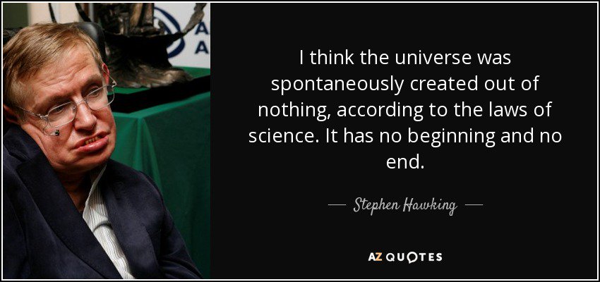 BigFizzInc's tweet photo. No, Mr. Hawking, the #universe did not spur from nothing. In the universe's kitchen with #StephenHawking. 
https://t.co/lPQWdxGca3 https://t.co/jz9MN2GuVA