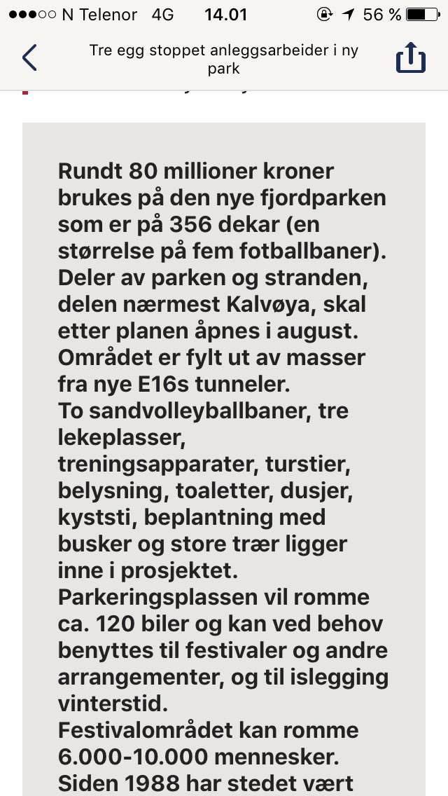 Mathis_S95's tweet photo. 356 dekar tilsvarer 5 fotballbaner? Jaggu glad jeg ikke er fotball spiller!!! @Budstikka ta dere et mattekurs https://t.co/D49KtS6Pfa