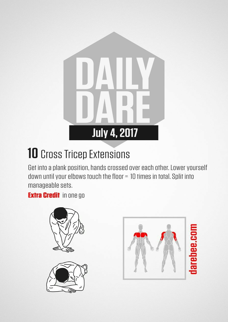 Tricep extension darebee hotsell