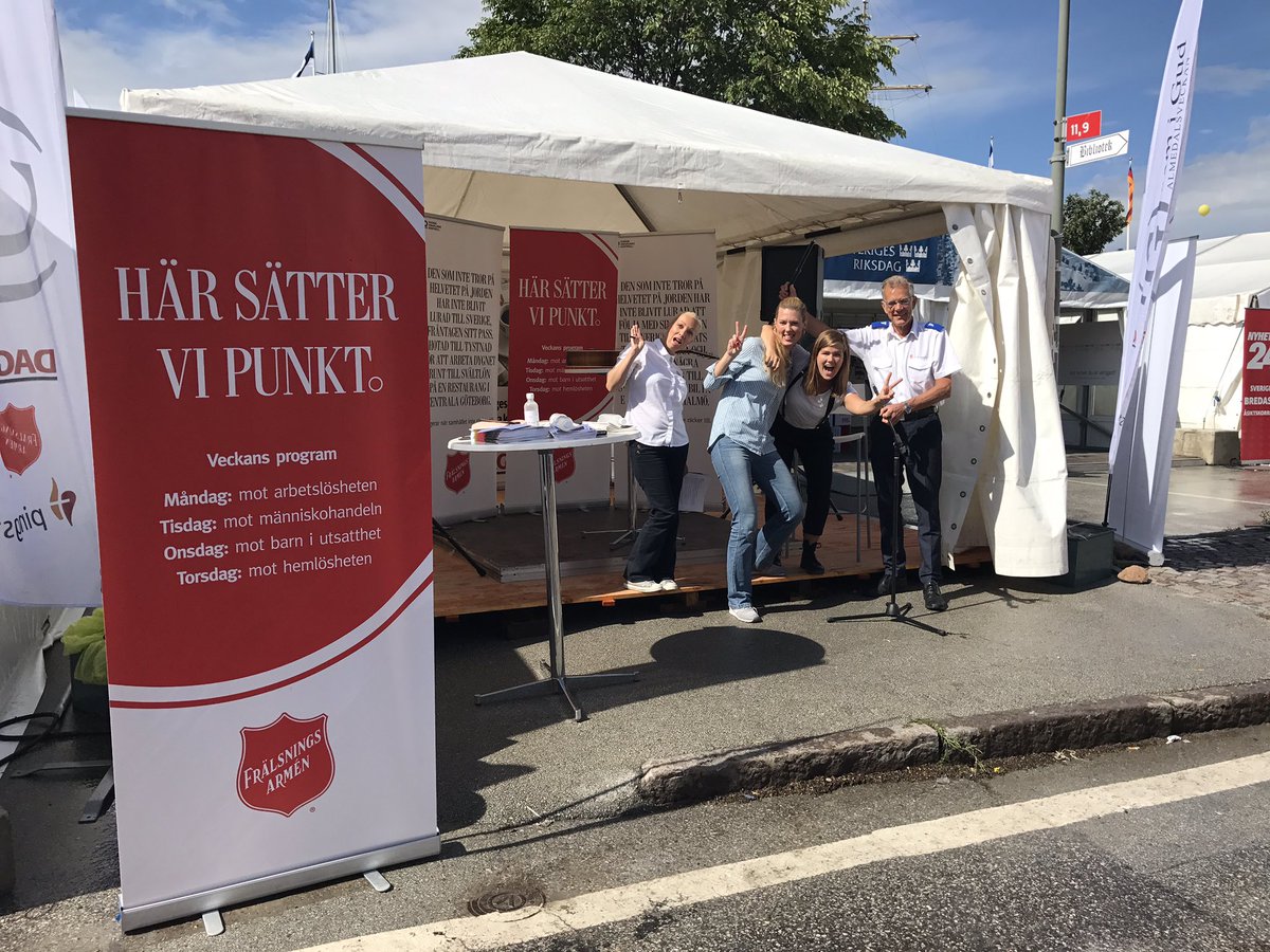 Kom o lyssna kl. 1030 vid hamnplan 209 när <a href="/fralsningsarmen/">Frälsningsarmén</a> och <a href="/Centerpartiet/">Centerpartiet</a> sätter punkt mot människohandel. #svpol #sättpunkt #almedalen