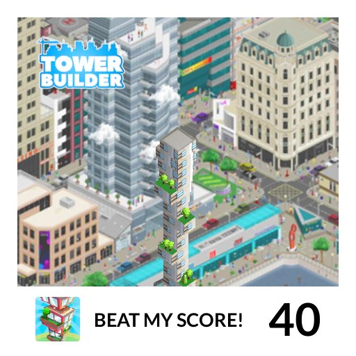 sagarsaberwal's tweet image. I made a score of 40 in #TowerBuilder #ArtikGames #Android #iOS