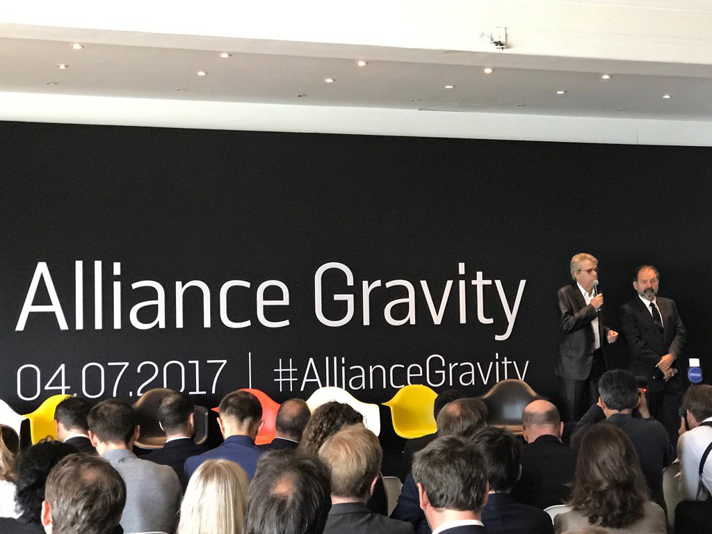 Lancement de l'Alliance  Gravity avec #SFR par Marc Feuillet et Denis Oliviennes