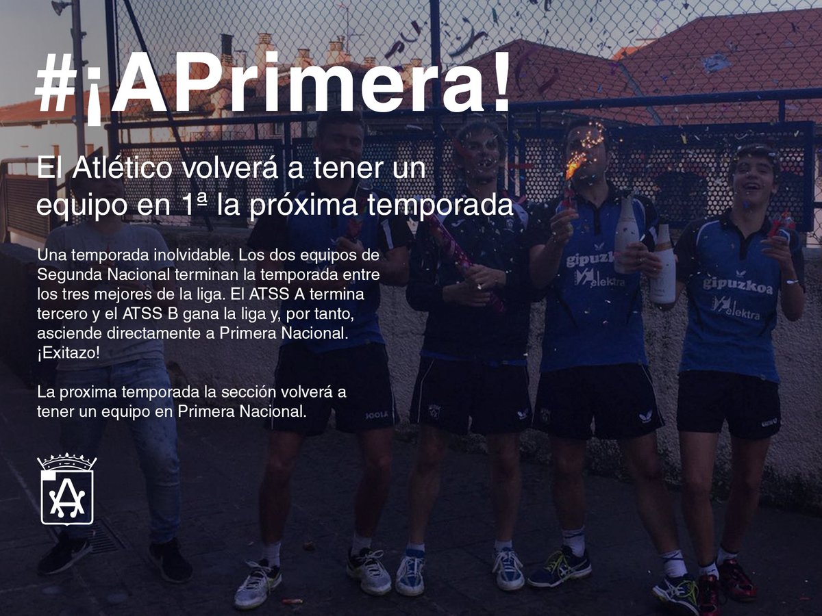 ¡La próxima temporada tendremos un equipo en Primera Nacional! El ATSS B gana la liga y asciende directamente #APrimera! #HaciendoMemoria 🤗🏓