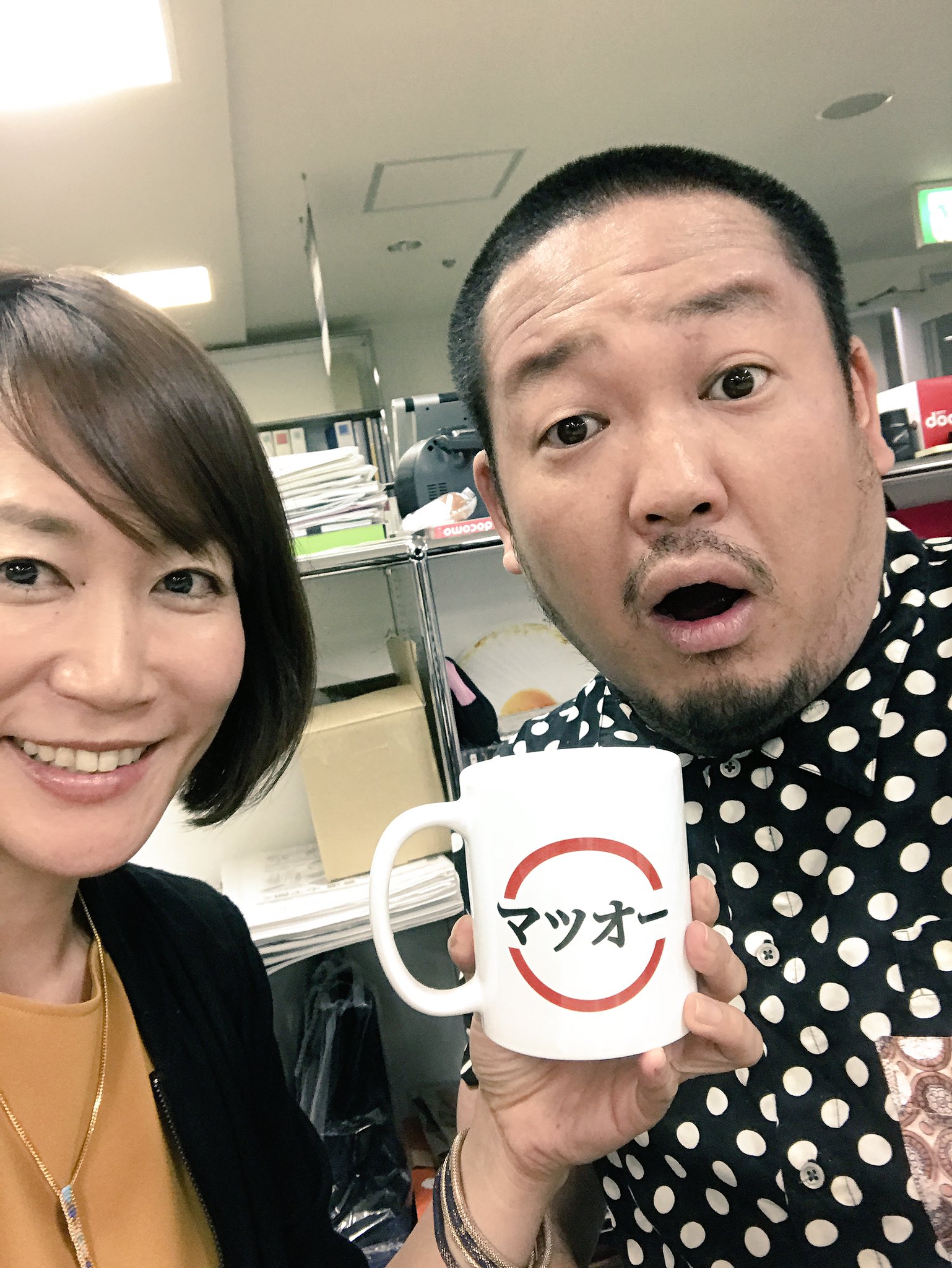 松尾亜希子 Twitterissa まさかの マツオー マグカップ作ってくれたw 阿野洋介 仕事早い Ezoclubradio