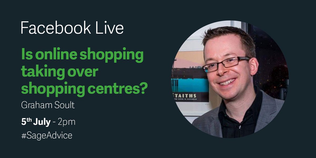Join <a href="/soult/">Graham Soult FIPM</a> on Facebook Live to discuss #online #shopping and it's takeover #SageAdvice bddy.me/2sBn5QE