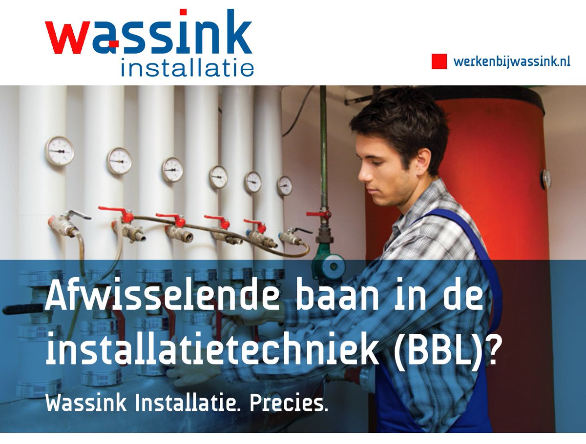 WassinkNL's tweet image. VMBO diploma in de pocket en is techniek echt jouw ding? Check dan onze #vacature Leerling monteur(BBL) via: bit.ly/2sAYAmK
