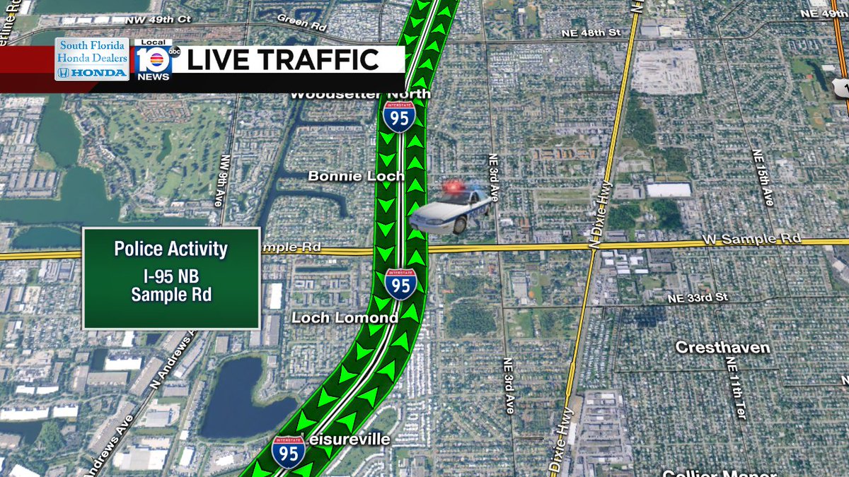 Police Activity has off-ramp closed on I-95 NB at Sample Rd #traffic https://t.co/x5rB0KWMyl