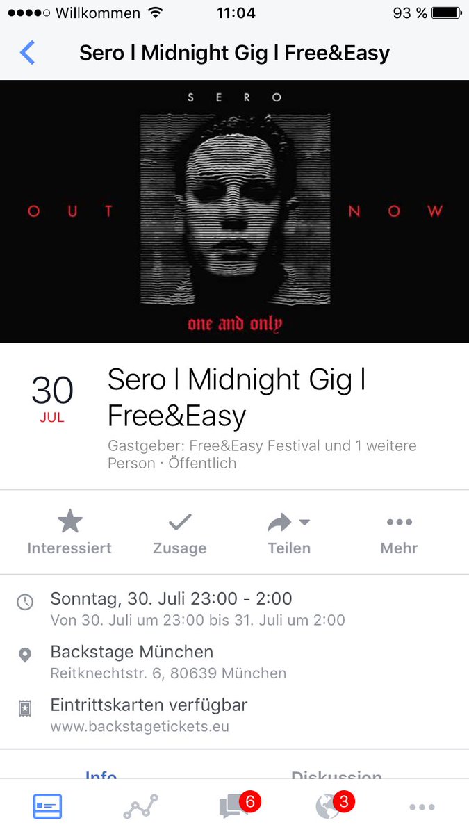 Sero @ Free &amp; easy Festival | alle Infos unter: backstage.info/infos2.  #münchen #freeandeasy #live