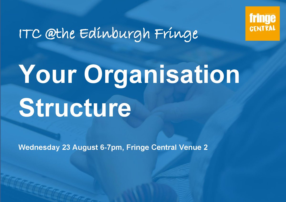 Emerging companies! Get free expert advice on your company structure <a href="/edfringe/">Edinburgh Festival Fringe</a> this year. Part of <a href="/FringeCentral/">Fringe Central - here for artists</a>  tickets.edfringe.com/whats-on#q=%22…