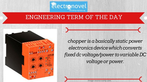 electronovel's tweet image. #EngineeringTerm #Electronics #Chopper #Electronovel