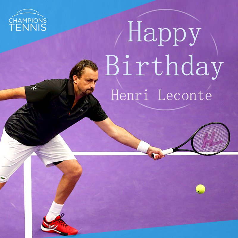 Wishing Champions Tennis legend, Henri Leconte, a very Happy Birthday!    