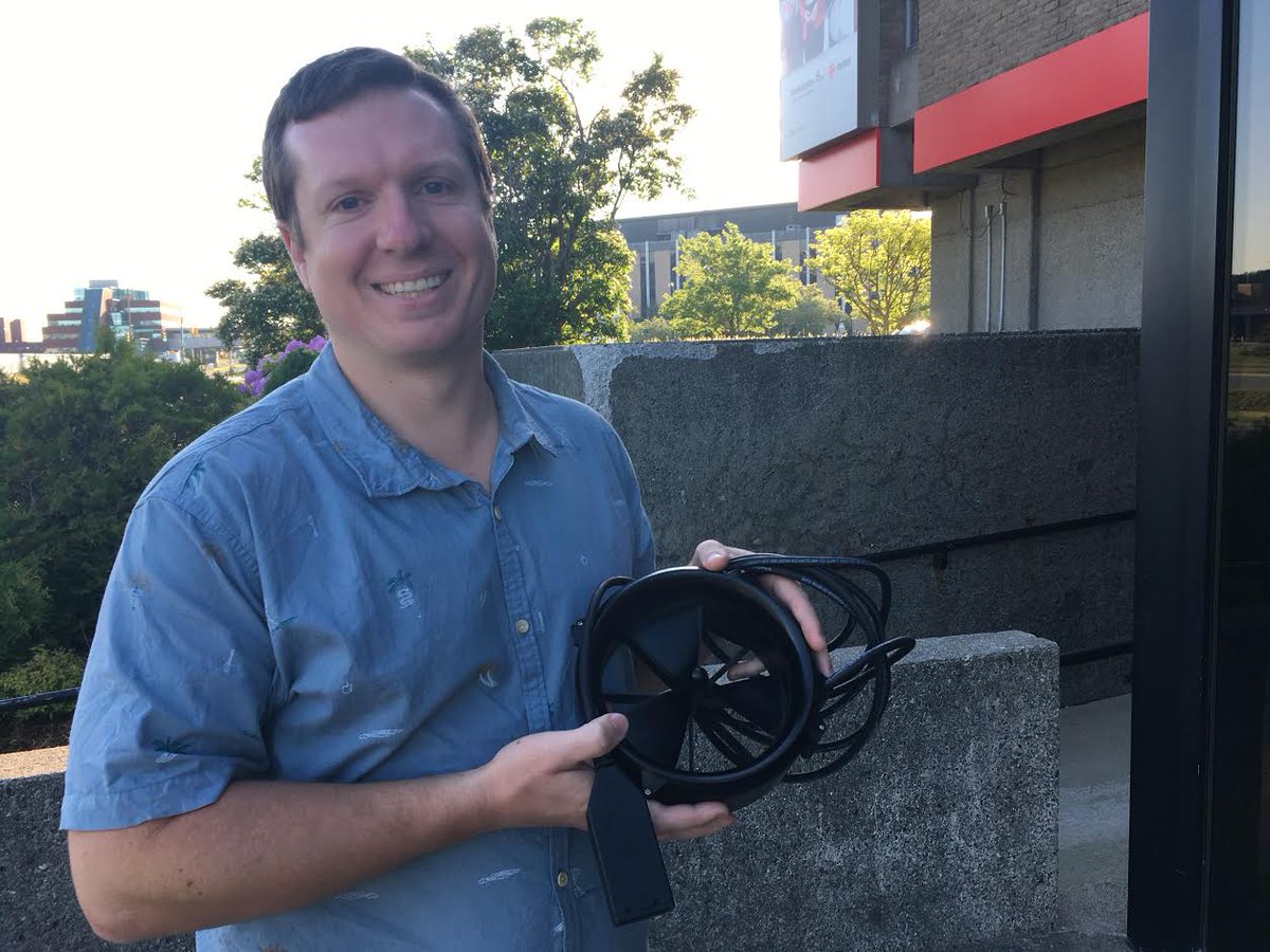 Adam Press invented a portable turbine...go camping and charge your phone in the wind or river! <a href="/KrissyHolmes/">Krissy Holmes</a> <a href="/AnthonyGermain/">AnthonyGermain</a> #cbcnl <a href="/CBCNL/">CBC Newfoundland and Labrador</a>