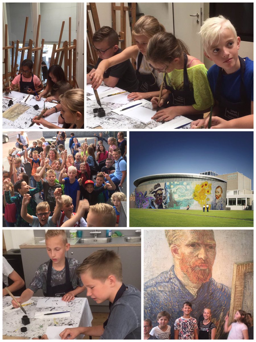 campuscolumbus's tweet image. #UnitE vandaag kunstenaars in het @vangoghmuseum #Themareis