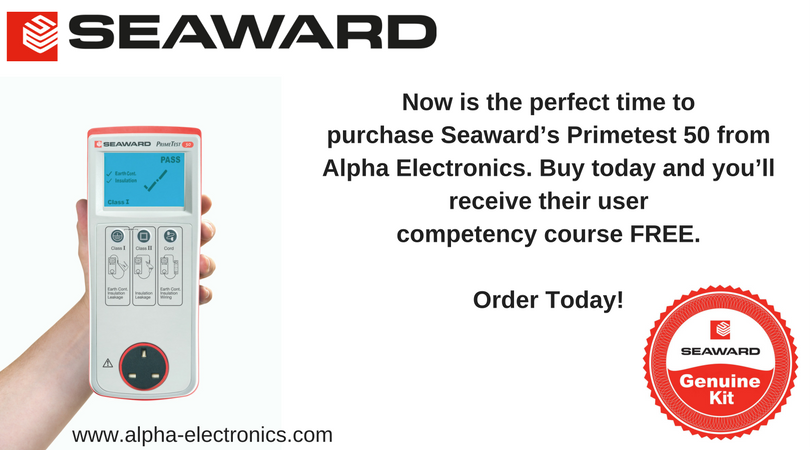 AlphaElec's tweet photo. One more reason to get your new @SeawardGroup #Primetest50 from #AlphaElectronics #PATtester #training #JulyOffers https://t.co/c6TJWrOVG7