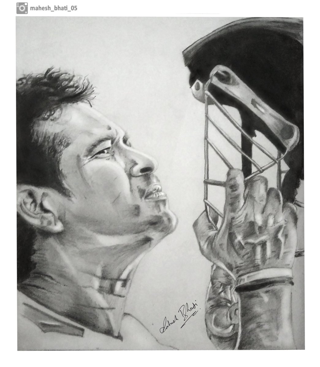 Drawing Sachin Tendulkar / Easy Pencil Sketch / Banglar Art - YouTube