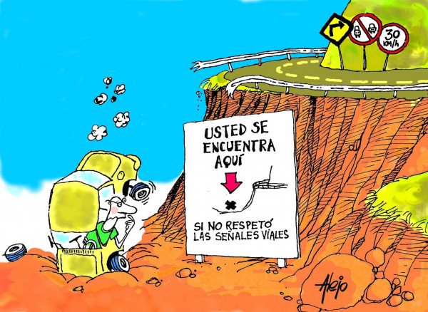 AutoescuelaNW's tweet photo. Si no quieres acabar con tu coche en una zanja recuerda que siempre hay que respetar las señales de tráfico. https://t.co/EmAU6AQTki