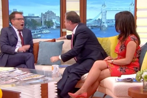 WomanSBuzz's tweet photo. Piers Morgan #Screams at Richard ... - #Autoplayvideo #GMB #GoodMorningBritain #Impression #KateGarraway #Mimick - https://t.co/54Toi7aB0I https://t.co/iFXUBvS0lQ