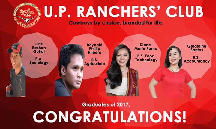 upranchersclub's tweet photo. Congrats, ranchers!
May you continue to serve our country with honor and excellence!
#UPLBGrad
#Ranchers
#UPRanchersClub https://t.co/cnY9wTqUC3
