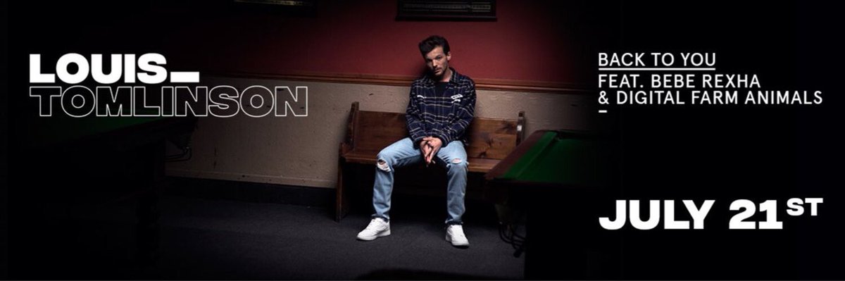RT if you're ready for <a href="/Louis_Tomlinson/">Louis Tomlinson</a>'s #BackToYou out 21 July! 🙌🏻 <a href="/BebeRexha/">Bebe Rexha</a> <a href="/DigiFarmAnimals/">Digital Farm Animals</a>