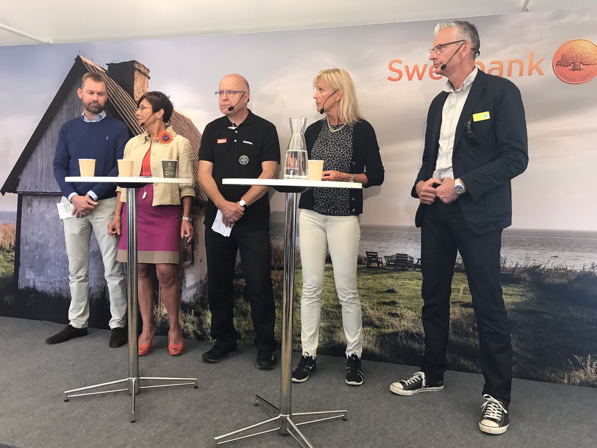 Hållbarhet är inbyggd i businessen, säger Johan Karlström, vd Skanska. <a href="/SkanskaSverige/">Skanska i Sverige</a> #almedalen #hållbarhet #swedbank