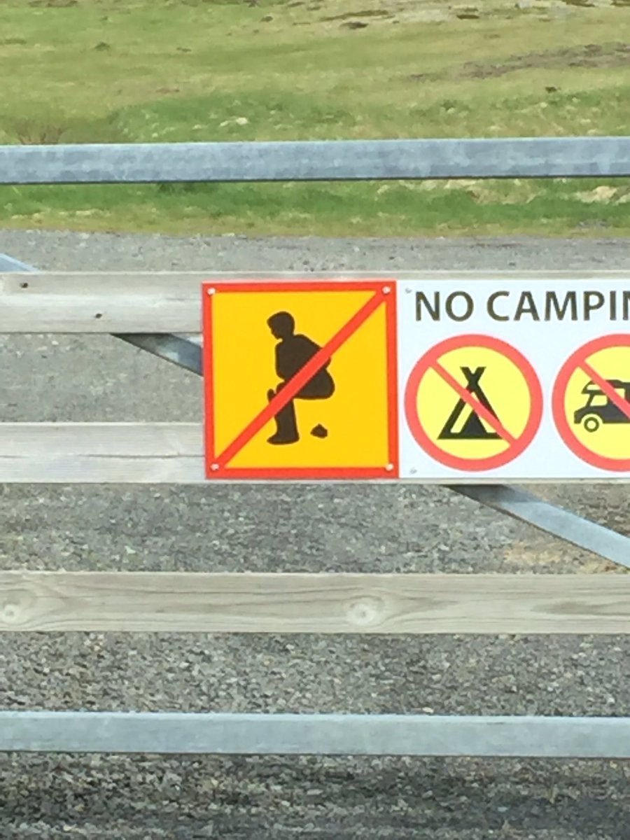 Unfortunately a very necessary sign to have in Iceland this summer
