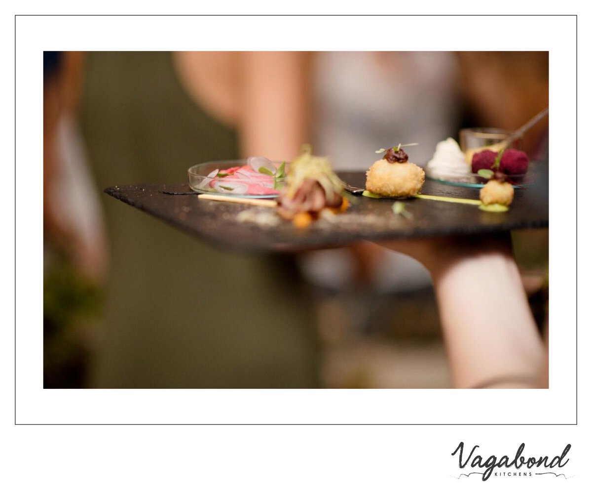 Roots Exhibition : Madumbi Croquette|Eland Loin with Sceletium Oil|Dark Chocolate &amp; Rosemary Truffle - Beetroot dust|Ceviche with Spekboom