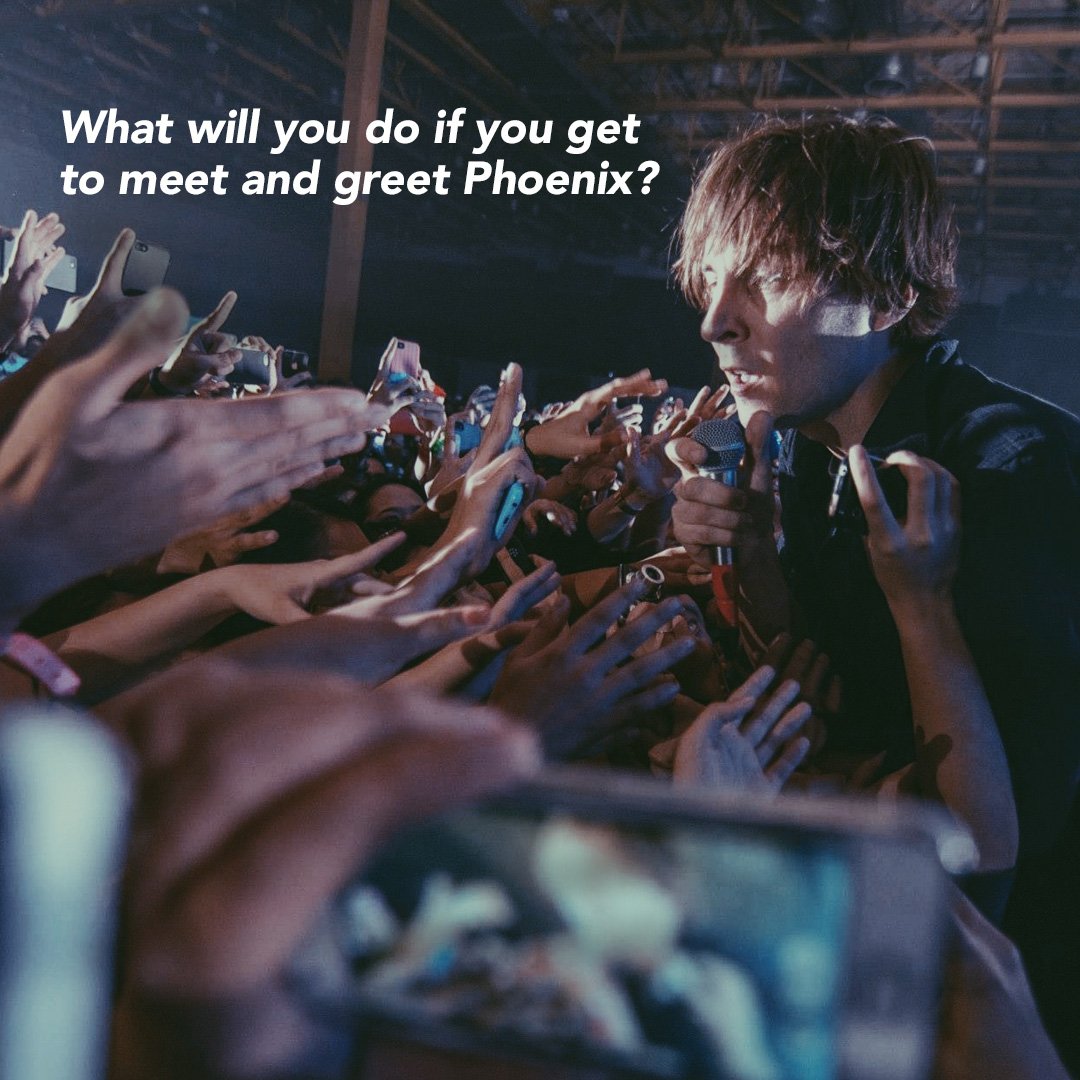 Imagine getting the chance to meet <a href="/wearephoenix/">Phoenix</a>! Tweet us what you'd do! #PhoenixLiveInManila ❤️