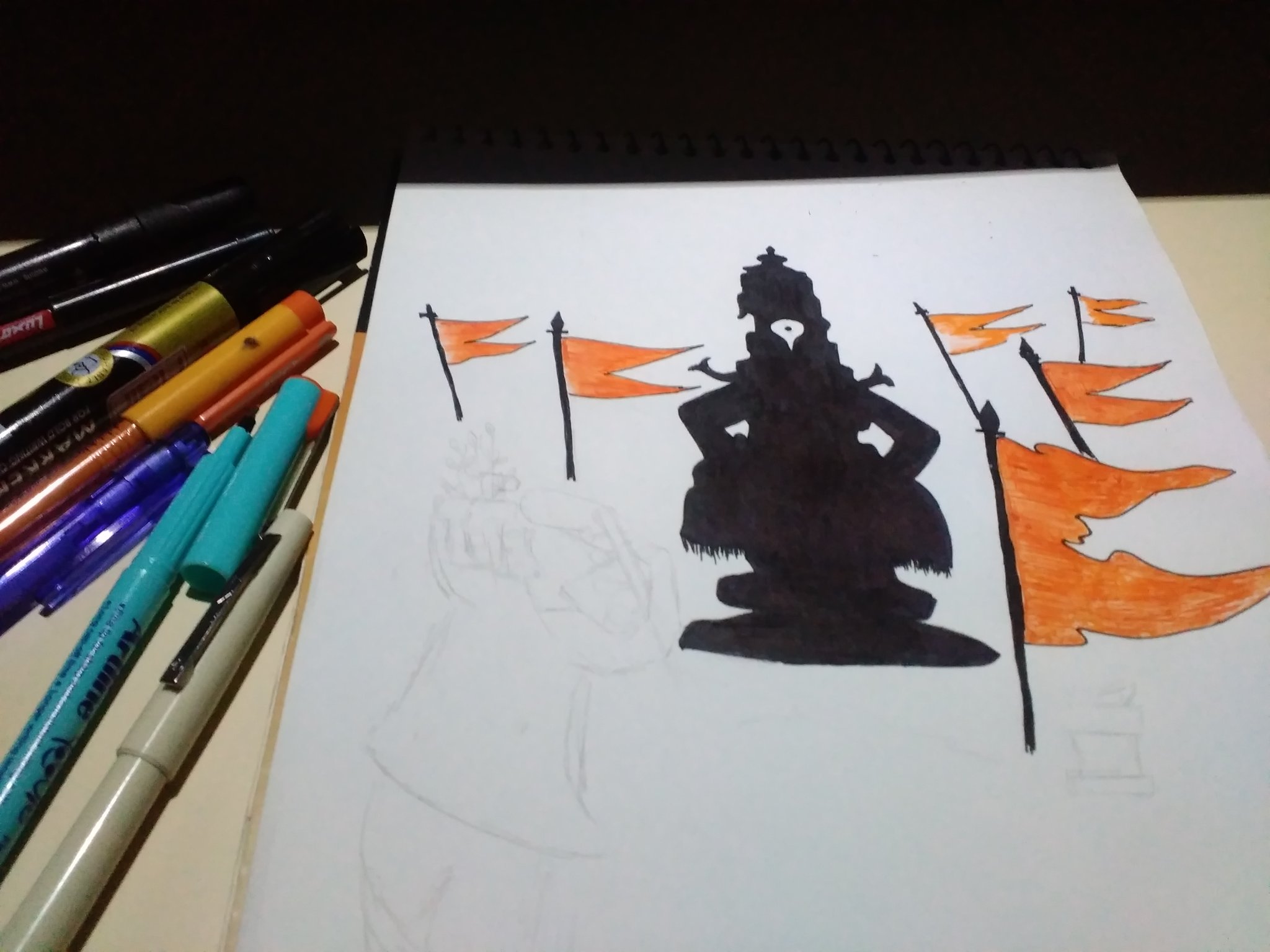 God Vitthal Of Pandharpur In Nature 9 Drawings By Dipti D  Bored Panda