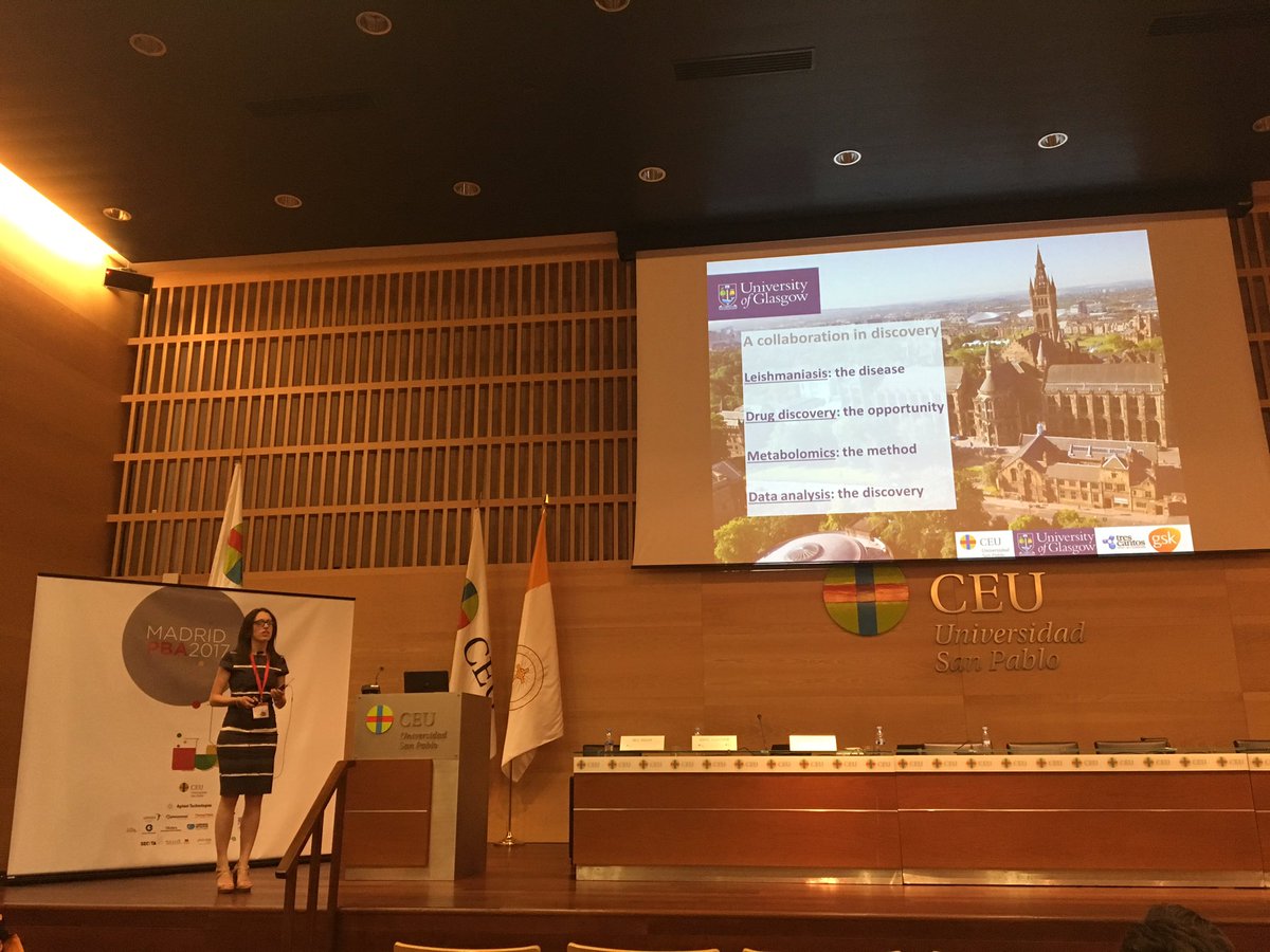annalaura_mstrn's tweet photo. Metabolomics can help in drug prioritisation: talk by @emilyarmitage87 at @PBA2017_MAD #great #work https://t.co/G3us4KwqBF