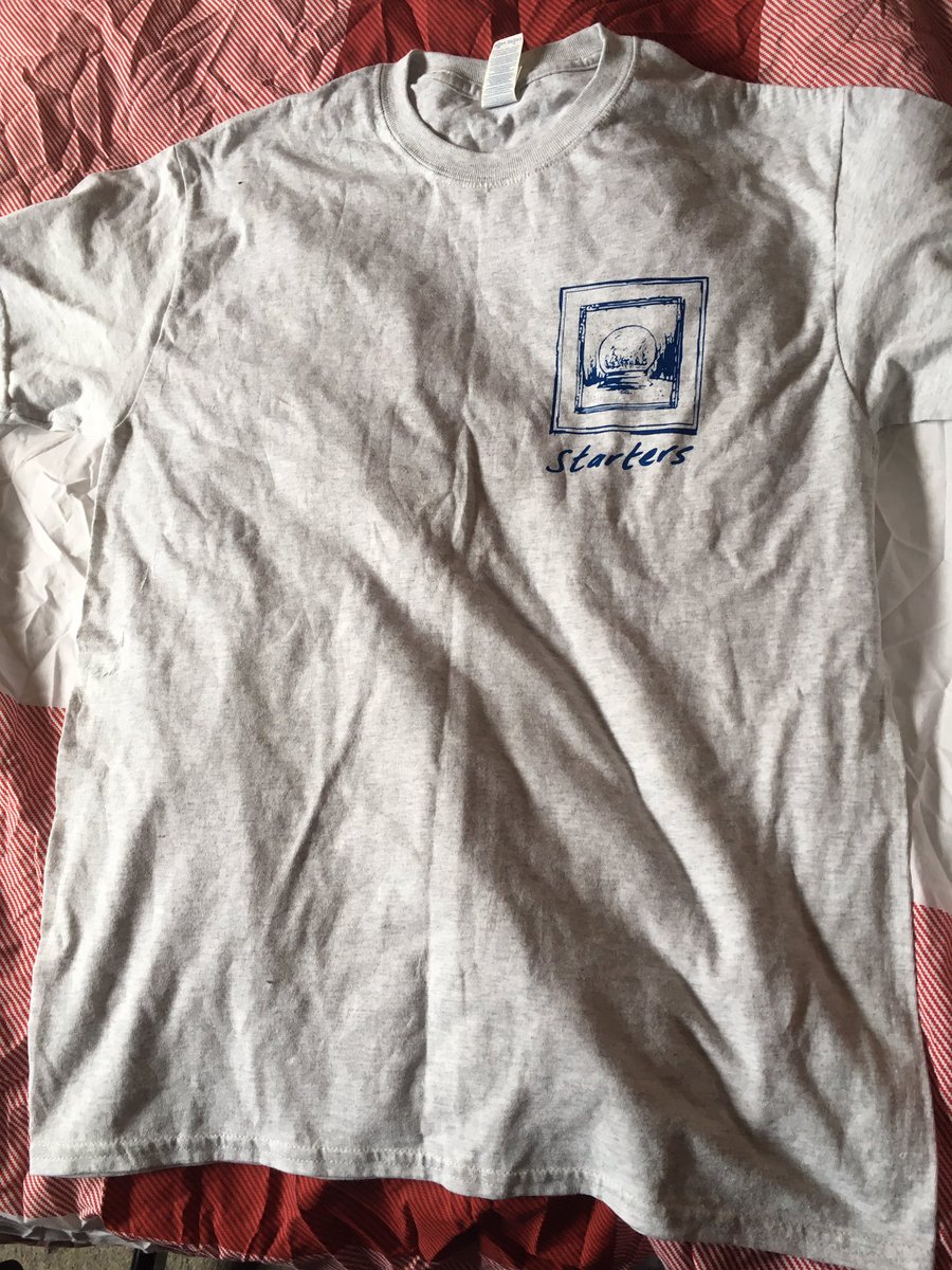 Strtrs's tweet image. Hey twitter I found one of our last show shirts. It's a medium. Hit me up if you want it. €12 posted.