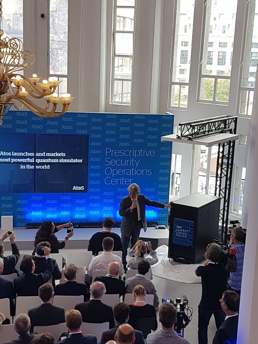 The haute couture of #technology live #AtosTechDays . New revelation <a href="/Atos/">Atos</a>  quantum learning machine